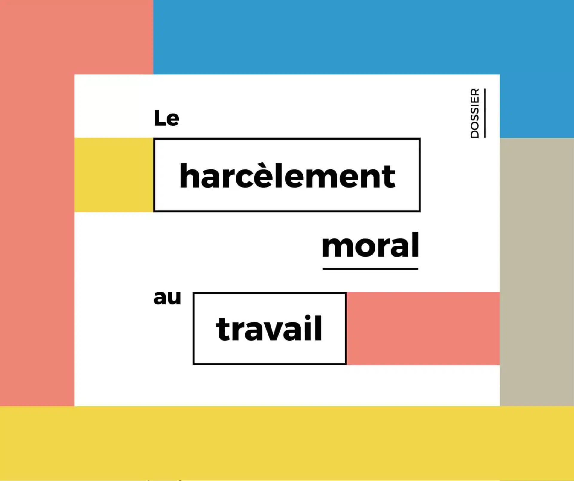 Harcelement moral au travail