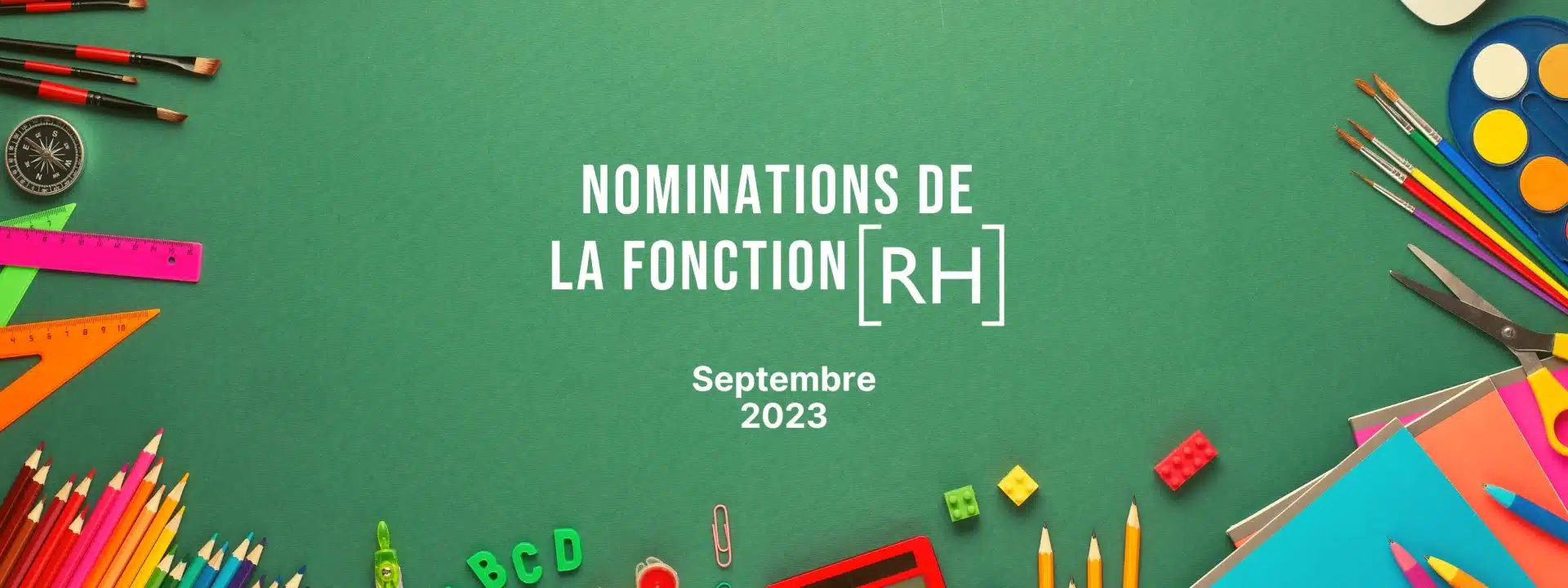 Nominations de la fonction ressources humaines septembre 2023