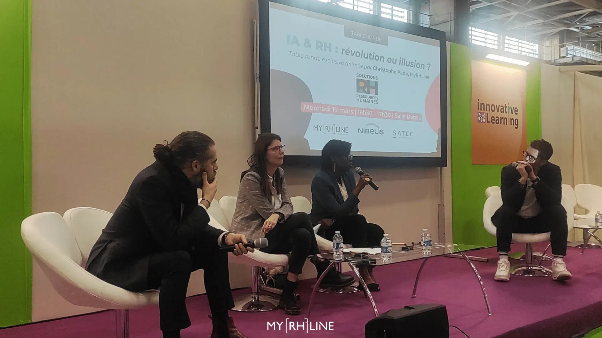 Table ronde IA révolution Nibelis et Satec salon SRH 2025